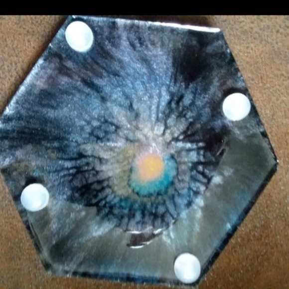 Set of handcrafted coaters - Picture 2 of 4